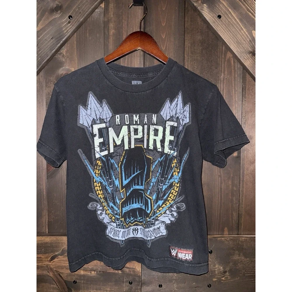 Roman Reigns WWE Authentic Roman Empire Believe That 2 Sided T-Shirt Youth Large
